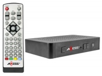 Axess-CB-3001 ATSC Digital TV Converter Box w/ Media Player & USB Output Recording Function / HDMI Output / RF-Antenna Input with Remote controle