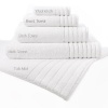 Cotton Craft - Resort collection Super Zero Twist Bath Towel 30x54 White - 1 Piece - 7 Star Hotel Bath Collection Pure 615 Gram Cotton - Soft as a Cloud