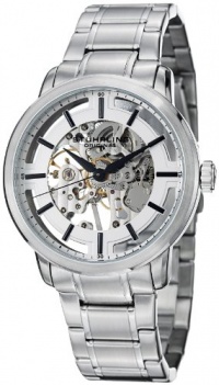 Stuhrling Original Men's 394.33112 Classic Winchester Pro Mechanical Hand Wind Skeleton Silver Dial Watch