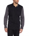 Calvin Klein Jeans Men's Modern Colorblock Woven Shirt