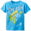 Wes & Willy Boys 2-7 Splash Master Short Sleeve Tee Toddler, UC Blue, 4T