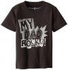 Wes & Willy Boys 2-7 New My Dad Rocks Short Sleeve Tee Toddler, Metal, 3T