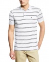 Nautica Men's Short Sleeve Stripe Tech Polo