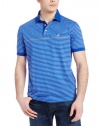 Nautica Men's Mercerized Mini Stripe Polo