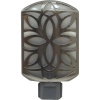 GE 11314 LED Night Light, Faux Metallic Brushed Nickel Petal Design