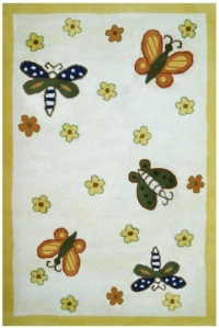 Playful Flutter Kids Rug Size: 5' x 8'