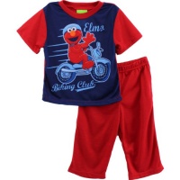 Sesame Street Elmo Biking Club Red Pajamas 2T-4T