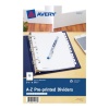 Avery Mini Preprinted Dividers with A-Z Tabs, 5.5 x 8.5-Inches, 12-Tab Set (11313)