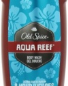 Old Spice Red Zone Aqua Reef Scent Men's Body Wash 16 Fl Oz (Pack of 3)