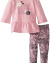 Calvin Klein Baby-Girls Infant Tunic With Printed Leggings