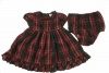 Ralph Lauren Baby Girl's Plaid Cap Sleeve Dress Red Plaid 9 Months