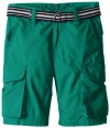 Nautica Boys 8-20 Belted Cargo Short, Light Jade, 10