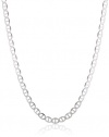 14k Gold Men's 3.2mm Mariner Chain Necklace, 24