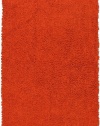 Orange 4x6' Shagadelic Chenille Twist Rug