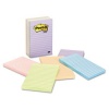 Post-it Notes 4 x 6-Inches, Pastel Collection, Lined, 5-Pads/Pack