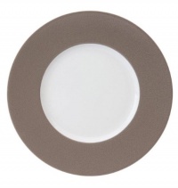 Seychelles Taupe Presentation Plate 12.6 by Philippe Deshoulieres