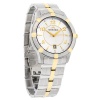 Roven Dino Newport Classic Mens White Dial Two Tone Swiss Quartz Watch 2028MTT15