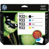 HP 932XL/933 High Yield Black and Standard C/M/Y Color Ink Cartridges, (D8J69FN#140) w/Media Value Kit 4/Pack