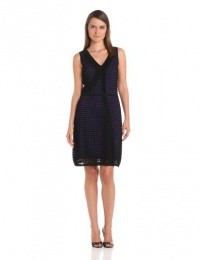 CATHERINE CATHERINE MALANDRINO Women's Keira Jersey Dress, Black/Violet, Small