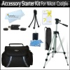 Accessory Starter Kit For The Nikon Coolpix L21, L22, L110 L120, L310, L810, L820, L620 L830 Digital Camera Includes Deluxe Carrying Case + 50 Tripod w/Case + USB 2.0 Reader + LCD Screen Protectors + Mini Tripod + Lens Cleaning Kit + MicroFiber Cloth