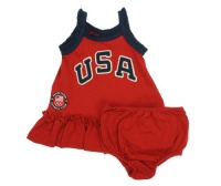 Ralph Lauren Baby Girl's 2012 Olympic Team USA Dress Red 3 Months