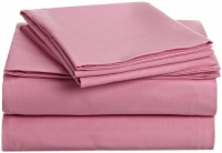 Cathay Home Colortastic Cozy Soft Microfiber Sheet Set, Twin Size, Bright Pink