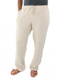 Michael Michael Kors Plus Size, Women's Linen Drawing String Pants