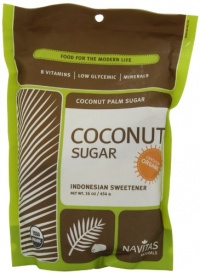 Navitas Naturals  Coconut Palm Sugar, 16-Ounce Pouches (Pack of 2)