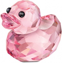 Swarovski Crystal Happy Duck Rosy Ruby Figurine 1143453