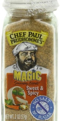 Chef Paul Prudhomme's Magic Seasoning Blends No Salt & No Sugar, Sweet and Spicy, 2-Ounce