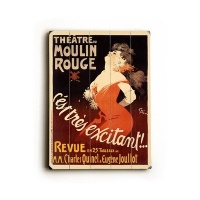 Arte House Wooden Sign, Moulin Rouge