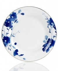 Charter Club Dinnerware Bouquet Blue Floral Set of 4 Accent Plates