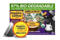 The Organic Coffee Company Decaf Gorilla Coffee, 36 OneCup Single Serve Cups