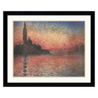 Dusk, Sunset in Venice, 1908 Framed Wall Art