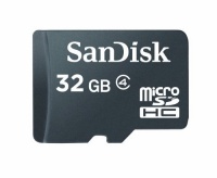 Sandisk 32GB MicroSDHC Memory Card, Class 4 (Retail Package)