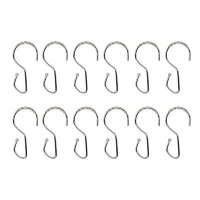 Umbra Ride Metal Shower Curtain Rings, Set of 12