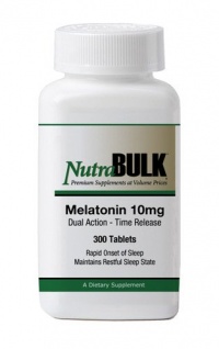 NutraBulk Melatonin 10mg TABLETS - 300 Count - Rapid Onset, Sustained Sleep