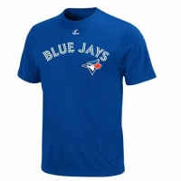 MLB Toronto Blue Jays Wordmark Deep Royal Basic T-Shirt, Deep Royal