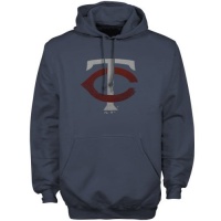 MLB Majestic Minnesota Twins Navy Blue Big Time Play Hoodie Sweatshirt