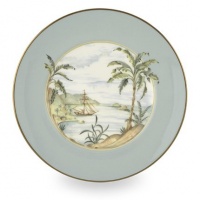 Lenox Colonial Tradewind Gold Banded Bone China 9-Inch Accent Plate