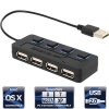 Sabrent 4-Port USB 2.0 Hub with Individual Power Switches and LEDs (HB-UMLS)