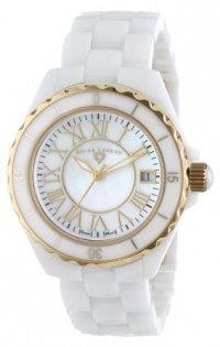 Swiss Legend Women's 20050-WWGR Karamica Collection White Ceramic Bracelet Watch