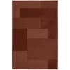 Calvin Klein Bowery GRID Rectangle Rug, Paprika, 3.6-Feet by 5.6-Feet