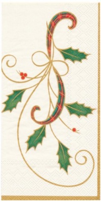 Lenox Guest Towel Decorative Paper Napkins, Holiday Nouveau, 16 Count