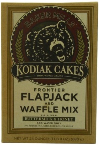 Kodiak Cakes Butter Milk and Honey Flapjack and Waffle Mix, 24-Ounce (Pack of 3)