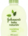 Johnson's Natural Baby Lotion, 9 Ounce (Pack of 2)