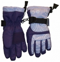 N'ice Caps Girls Scroll Print Thinsulate Ski Glove