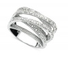 Victoria Townsend Diamond Ring, Sterling Silver Diamond Multi Row