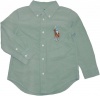 Polo Ralph Lauren Toddler Boy's Long-Sleeved Big Pony Blake Oxford, Green, 3/3T