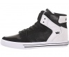 Supra Vaider High Top Skate Shoe - Men's Black/White-White, 10.5